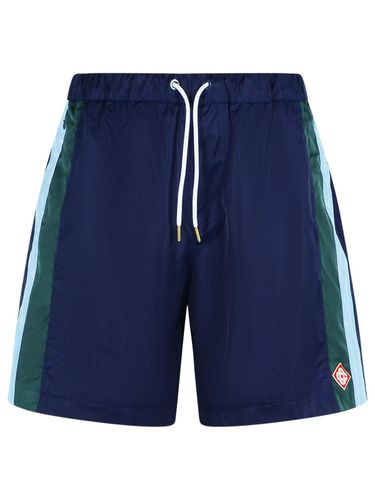 Track Blue Polyester Bermuda Shorts - Casablanca - Modalova