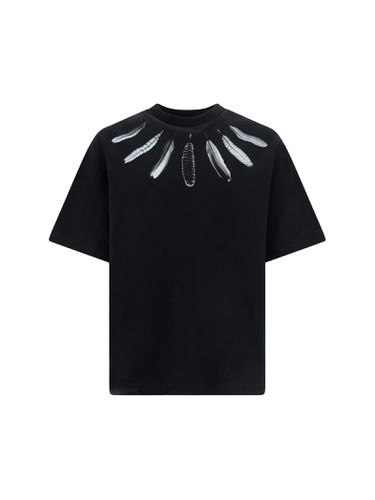Collar Feathers T-shirt - Marcelo Burlon - Modalova