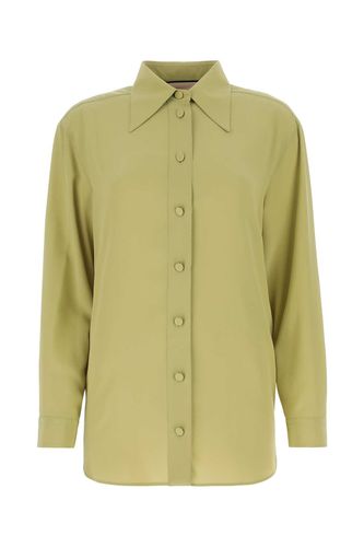 Gucci Pistachio Green Crepe Shirt - Gucci - Modalova