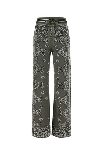 Embroidered Cotton Blend Joggers - AMIRI - Modalova