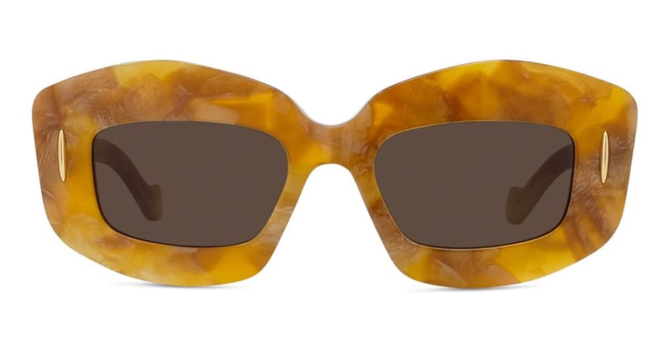 Loewe Lw40114i - Havana Sunglasses - Loewe - Modalova