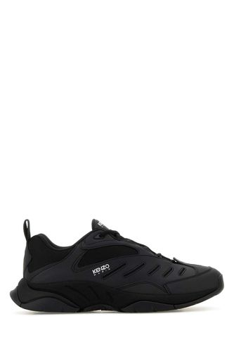 Black Fabric And Synthetic Leather X-trainer Sneakers - Kenzo - Modalova