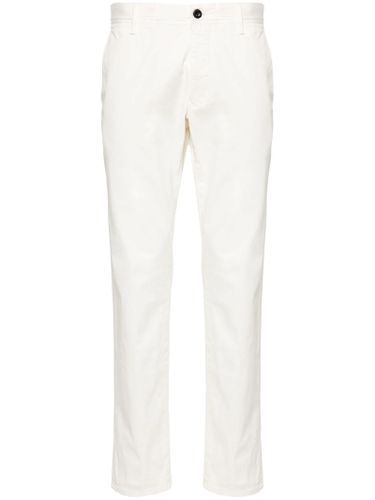 Cream White Stretch-cotton Trousers - Incotex - Modalova