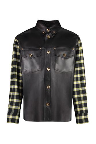 Versace Leather Shirt - Versace - Modalova