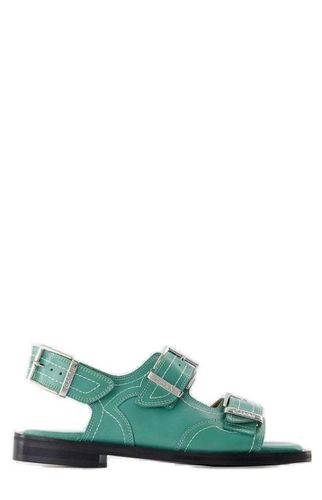 Western Buckle-fastened Sandals - Ganni - Modalova