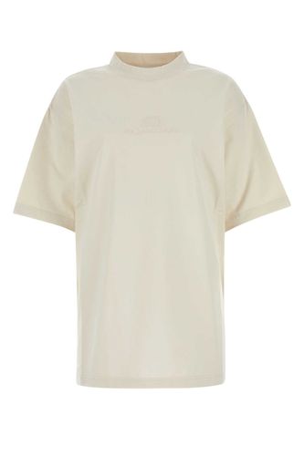 Balenciaga White Cotton T-shirt - Balenciaga - Modalova