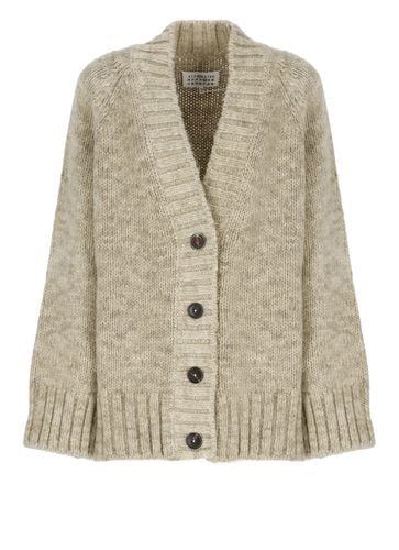 V-neck Knit Buttoned Cardigan - Maison Margiela - Modalova