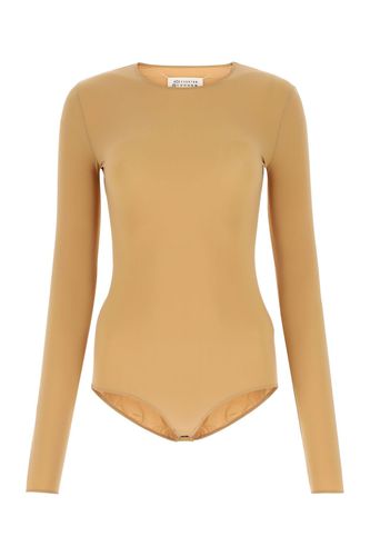 Skin Pink Stretch Nylon Bodysuit - Maison Margiela - Modalova