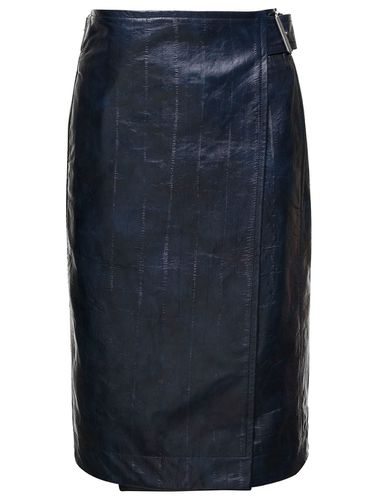 Midi Belted Wrap Skirt In Leather - Bottega Veneta - Modalova