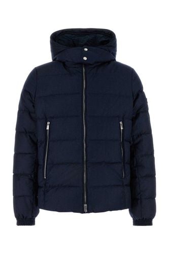 Blue Wool Blend Domiziano Down Jacket - TATRAS - Modalova