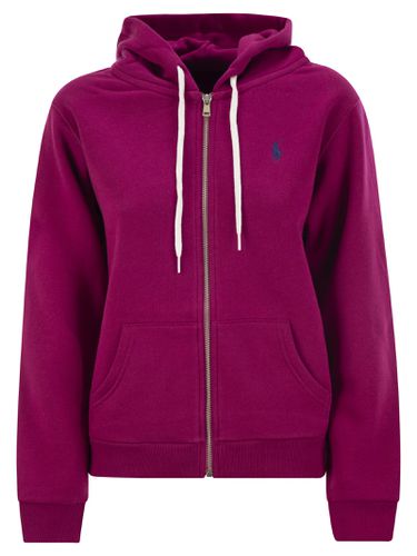 Logo Embroidered Zipped Hoodie - Polo Ralph Lauren - Modalova