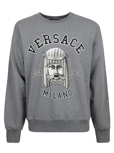 Versace Logo Printed Sweatshirt - Versace - Modalova