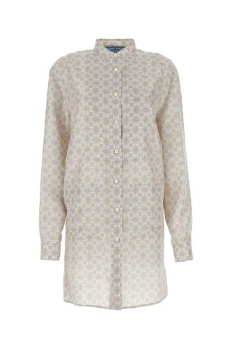 Prada Printed Silk Shirt Dress - Prada - Modalova