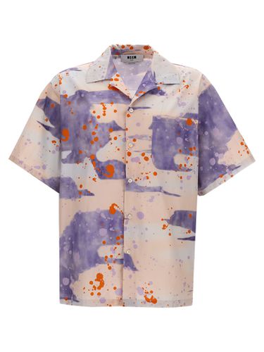 MSGM Camouflage Print Shirt - MSGM - Modalova