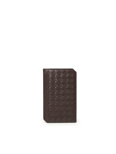 Small Braided Vertical Card Holder - Bottega Veneta - Modalova