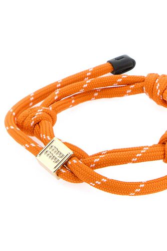 Miu Miu Orange Fabric Bracelet - Miu Miu - Modalova