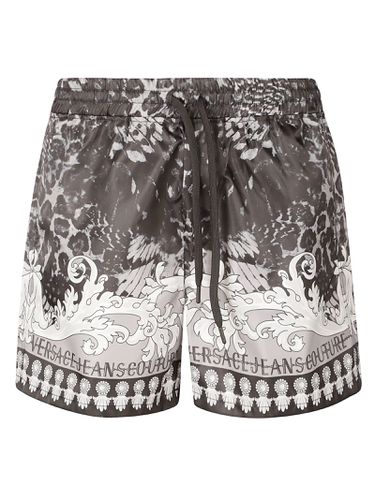 Drawstring Waist Printed Shorts - Versace Jeans Couture - Modalova
