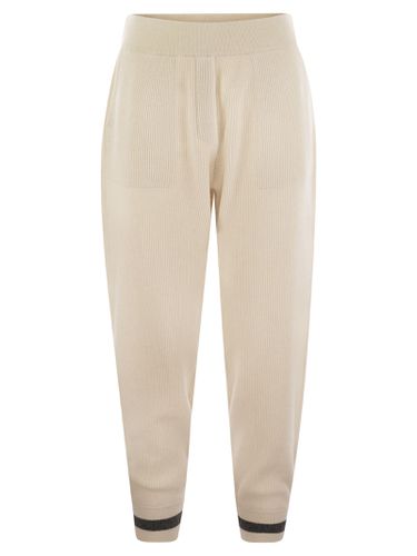 English Rib Cashmere Knit Trousers - Brunello Cucinelli - Modalova