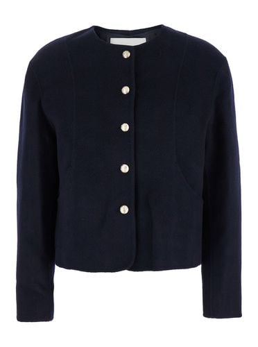 Collarless Jacket In Wool Blend Woman - Dunst - Modalova