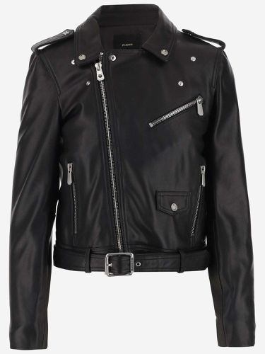 Pinko Leather Biker Jacket - Pinko - Modalova