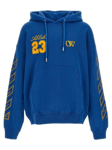 Logo Printed Drawstring Hoodie - Off-White - Modalova