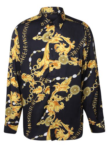 Chain Print / Gold Shirt By - Versace Jeans Couture - Modalova