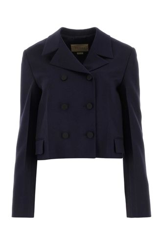 Gucci Navy Blue Mohair Blend Blazer - Gucci - Modalova