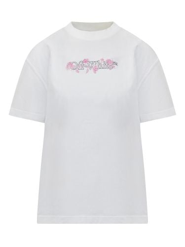 Off-White Bookish Roses T-shirt - Off-White - Modalova