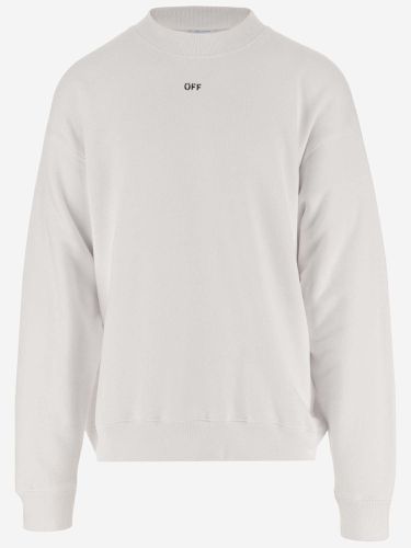 Off- Cotton Sweatshirt With Logo - Off-White - Modalova