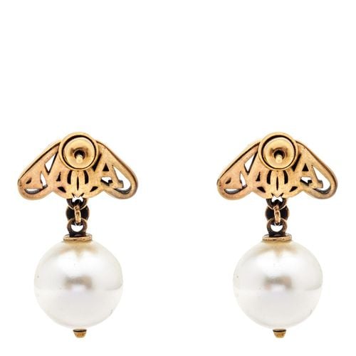 Seal Logo Pearl Earrings - Alexander McQueen - Modalova