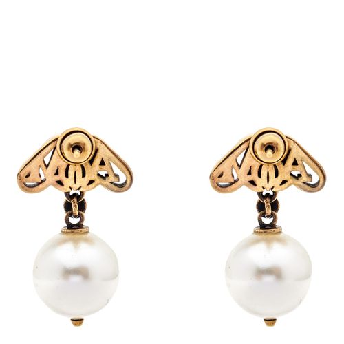 Seal Logo Pearl Earrings - Alexander McQueen - Modalova