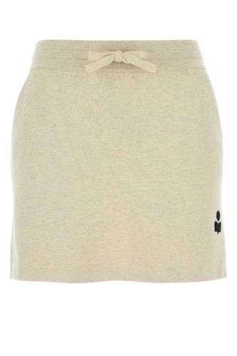 Melange Cream Stretch Cotton Blend Amaline Mini Skirt - Marant Étoile - Modalova