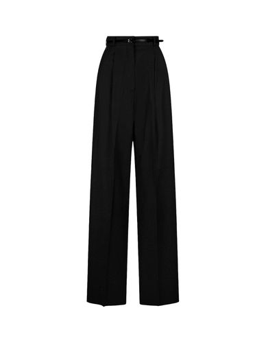 Belted Straight Leg Trousers - SportMax - Modalova