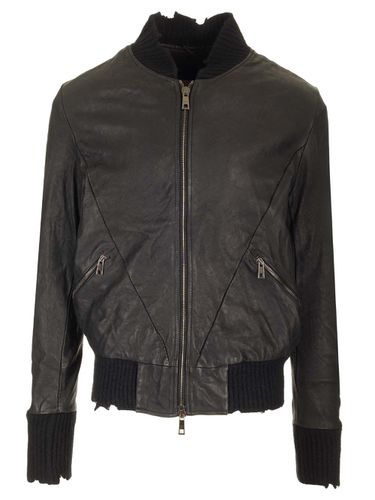 Bomber Brushed Vegetal Lamb Leather - Giorgio Brato - Modalova