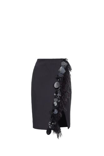 Sequin-embellished Zipped Pencil Skirt - Pinko - Modalova