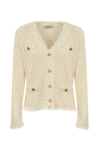 TwinSet Mesh Jacquard Knit Jacket - TwinSet - Modalova