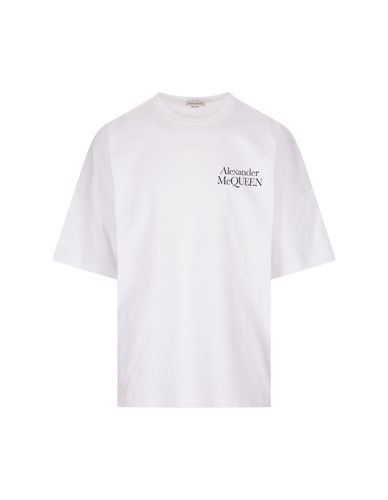 Oversize Logo T-shirt In - Alexander McQueen - Modalova