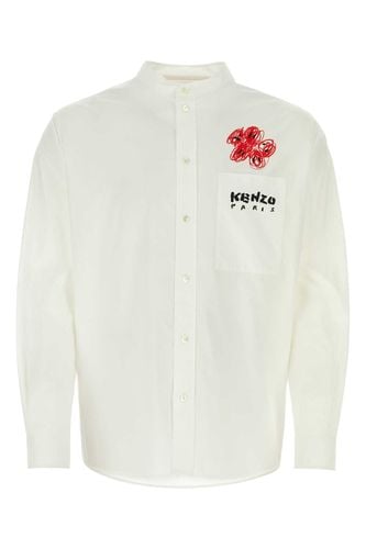 Kenzo White Poplin Shirt - Kenzo - Modalova