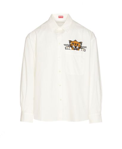 Happy Tiger Pocket Casual Shirt - Kenzo - Modalova