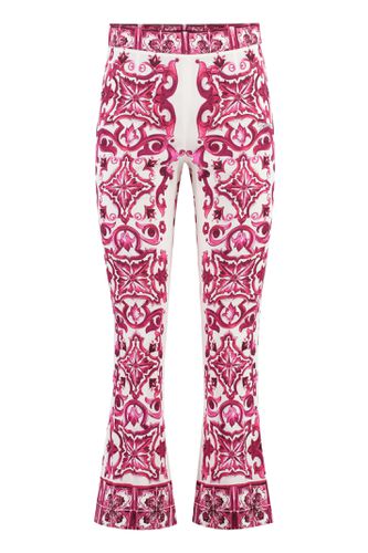 Dolce & Gabbana Printed Silk Pants - Dolce & Gabbana - Modalova