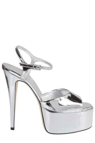 Pamela Metallic Slingback Platform Sandals - Paris Texas - Modalova