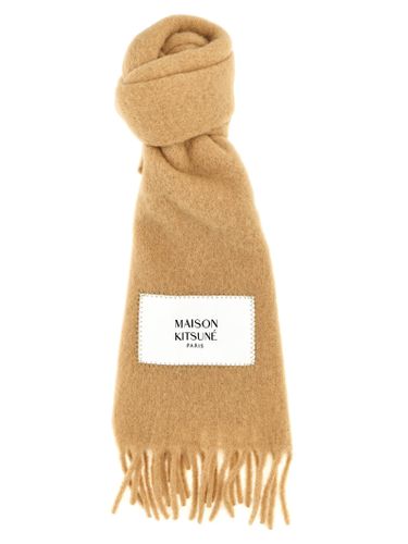 Maison Kitsuné Logo Label Scarf - Maison Kitsuné - Modalova