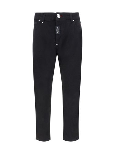 Logo Patch Mid-rise Jeans - Philipp Plein - Modalova