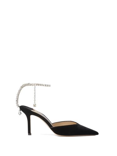 Black Patent Leather Pumps With Crystals - Jimmy Choo - Modalova