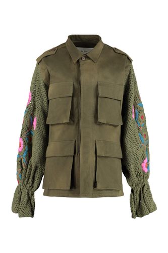 Jacket With Knitted Sleeves - Tu Lizé - Modalova