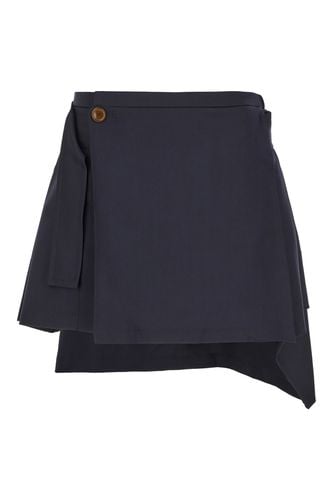 Blue Wool Mini Skirt - Vivienne Westwood - Modalova