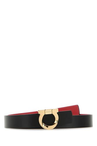 Leather Reversible Belt - Ferragamo - Modalova