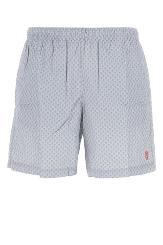 Printed Nylon Swimming Shorts - Alexander McQueen - Modalova