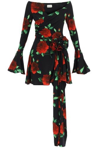 Floral Print Mini Dress In Viscose - Magda Butrym - Modalova