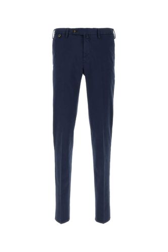 Navy Blue Stretch Cotton Pant - PT Torino - Modalova